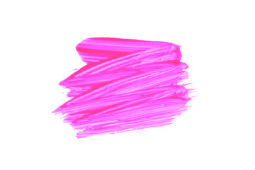 Pink ink paint brush strokes