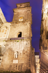 Church in Naples at sunrise