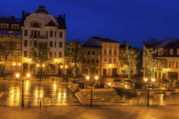 Fototapeta na wymiar Main Square in Bielsko-Biala