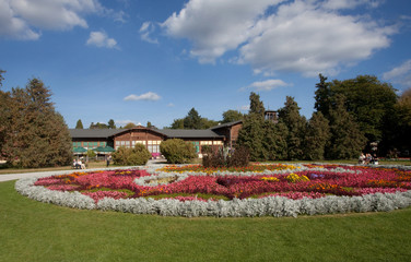 Zabytkowa Pijalnia Wód Mineralnych w Parku Zdrojowym powstała w latach 1880 - 1881, Ciechocinek, Poland