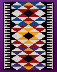 Vertical PyramidsTheme Middle Eastern Traditional Weaving - obrazy, fototapety, plakaty