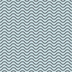Vector seamless abstract pattern, waves