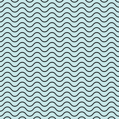 Vector seamless abstract pattern, waves
