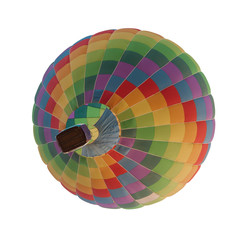 Obraz premium hot air balloon isolated on white background