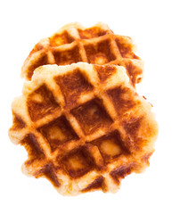 waffle on white background