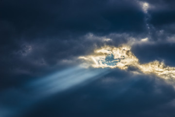 Fototapeta na wymiar Sun-ray from Heaven