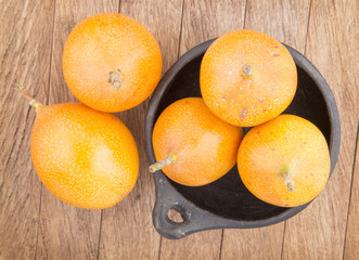 Granadilla delicious tropical fruit - Passiflora ligularis