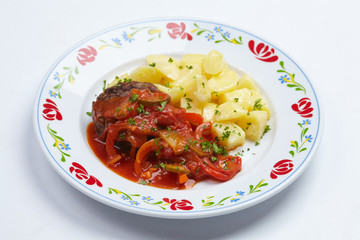 potato with cutlet