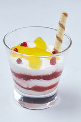 dessert with fruits