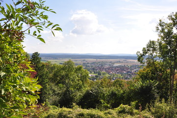 Fototapeta na wymiar Blick auf Heldburg / Thüringen