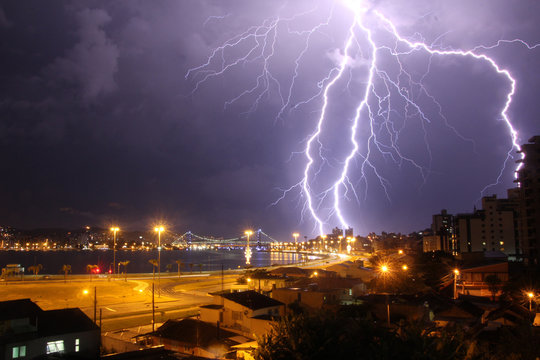 Lightning in Florianópolis - Brazil