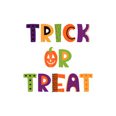 Hand drawn phrase in halloween style