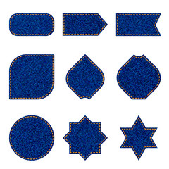 Denim labels and badges