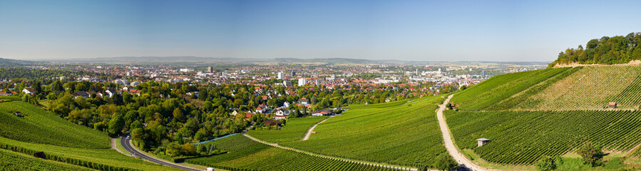 Fototapeta na wymiar Panorama Heilbronn