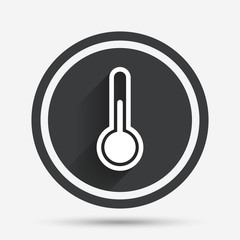Thermometer sign icon. Temperature symbol.