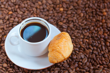 coffee milk top view