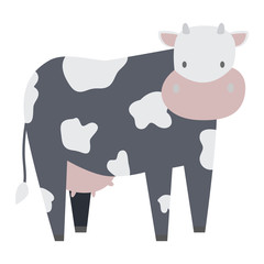 Cartoon cow character