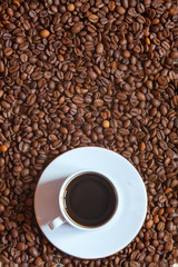 coffee milk top view