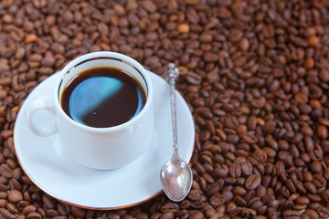 coffee milk top view