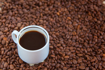 coffee milk top view