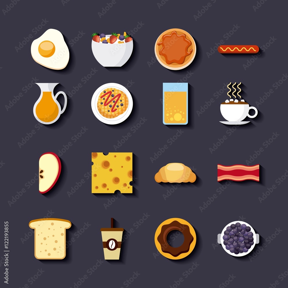 Sticker delicious food infographic set icons vector illustration design