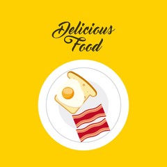 delicious food dish menu icon vector illustration design