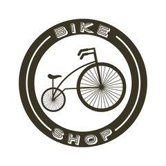 Fototapeta premium love my bicycle lifestyle concept icon vector illustration design