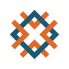 Obraz premium Abstract square logo design