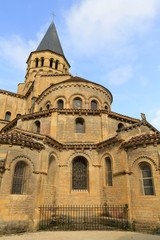 Fototapeta na wymiar The apse and chapels. Sacred Heart Basilica. Paray-le-Monial.