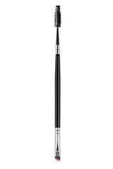 Double ended eyebrow makeup brush.  Isolated. White background