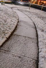 Snow path