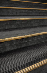 Wooden staircase of the Japanese island