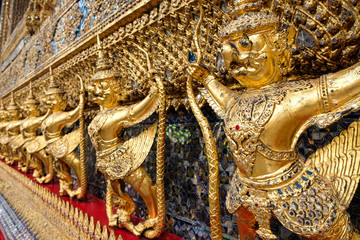 Garudas in Wat Phra Kaew or Grand Palace, Bangkok