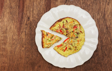 scrambled eggs with grilled tomatoes