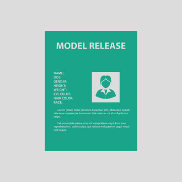 Icon of model release document