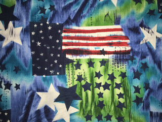 abstract American flag