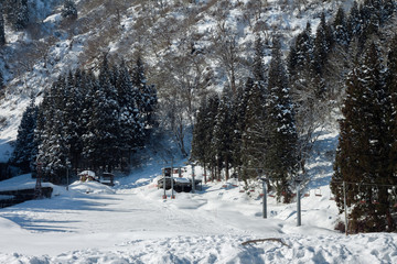 Winter season in Yuzawa, Niigata Prefecture, Japan