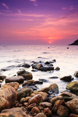 Men Beach in sunset, Nam Du islands, Kien Giang, Vietnam.  Nam Du islands located 90 km west of...