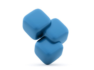 Cubes icon concept rendered on white background