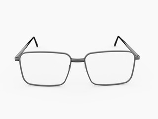 Glases on white background isolated
