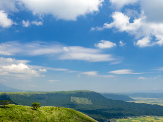 Fototapeta premium 大観峰 ミルクロード