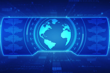 Digital Abstract technology background,2d illustration