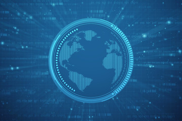 Digital Abstract technology background,2d illustration