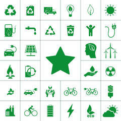 ecology icon set