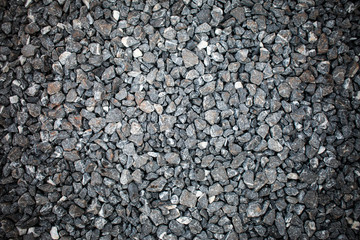 Gravel background, The road stone background.