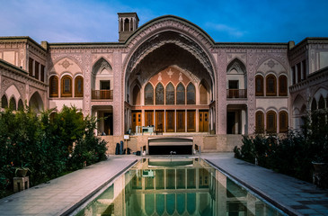 Traditional iranian palace in Kashan