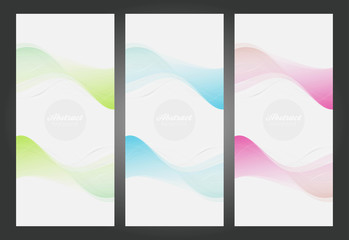 Abstract background set banners color