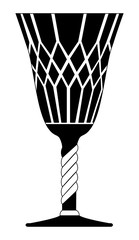Fototapeta na wymiar gothic goblet vector symbol icon design.