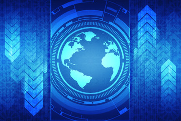 Digital Abstract technology background,2d illustration