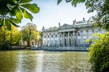 Fototapety  Pałac na Wodzie, Łazienki Królewskie w Warszawie. Fasada północna